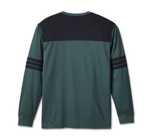 TEE-KNIT, GREEN COLORBLOCK